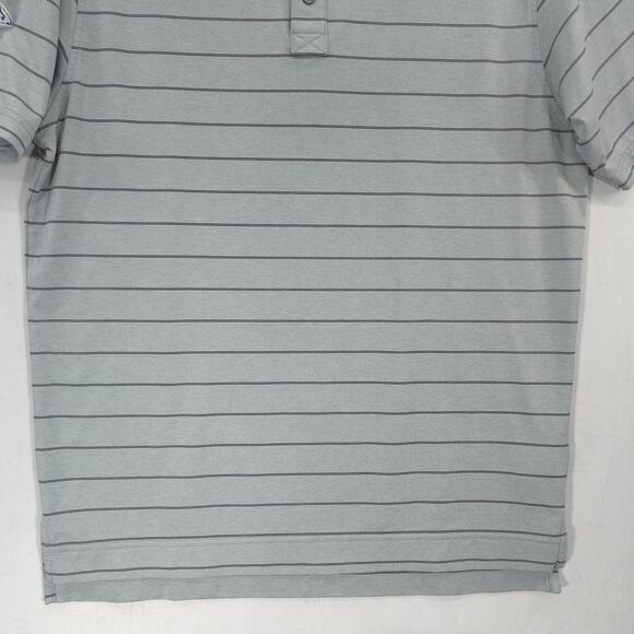 FootJoy Polo Mens S Gray Striped HPCA Cougar Performance Short Sleeve Golf Shirt - Picture 4 of 12